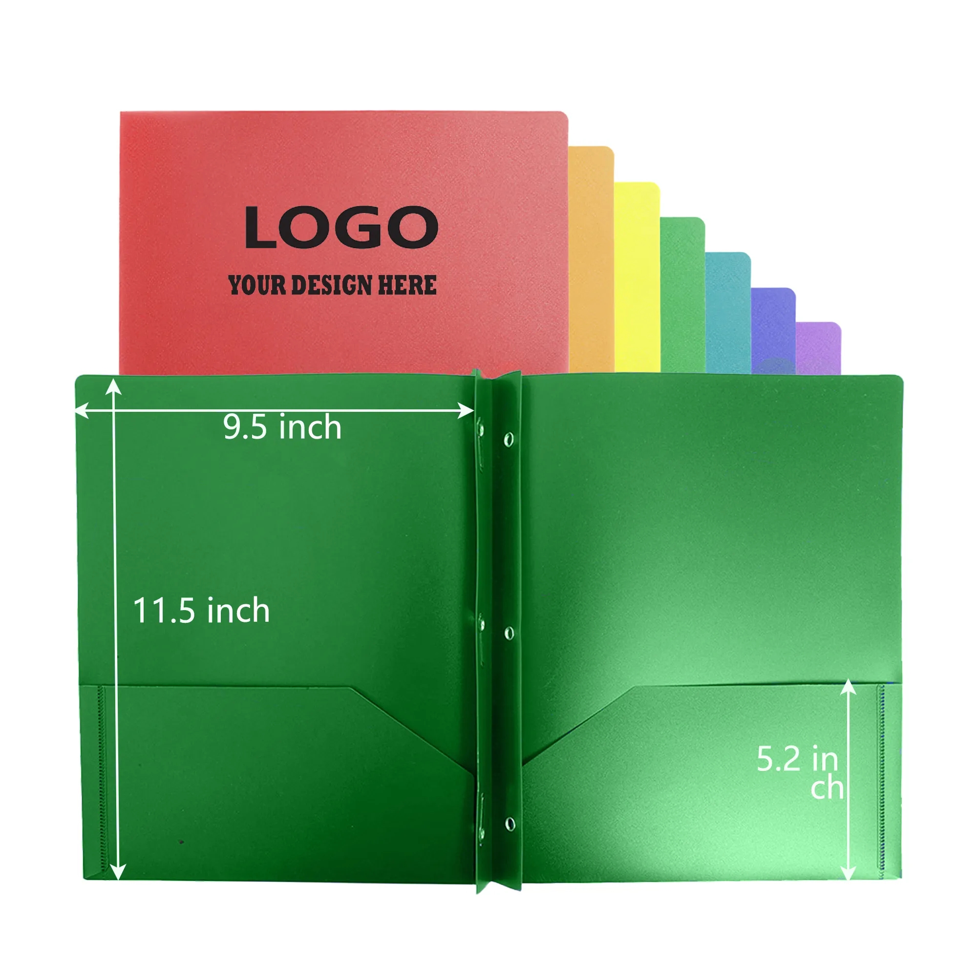 MOQ100 A4 Size Folder With Pockets 3