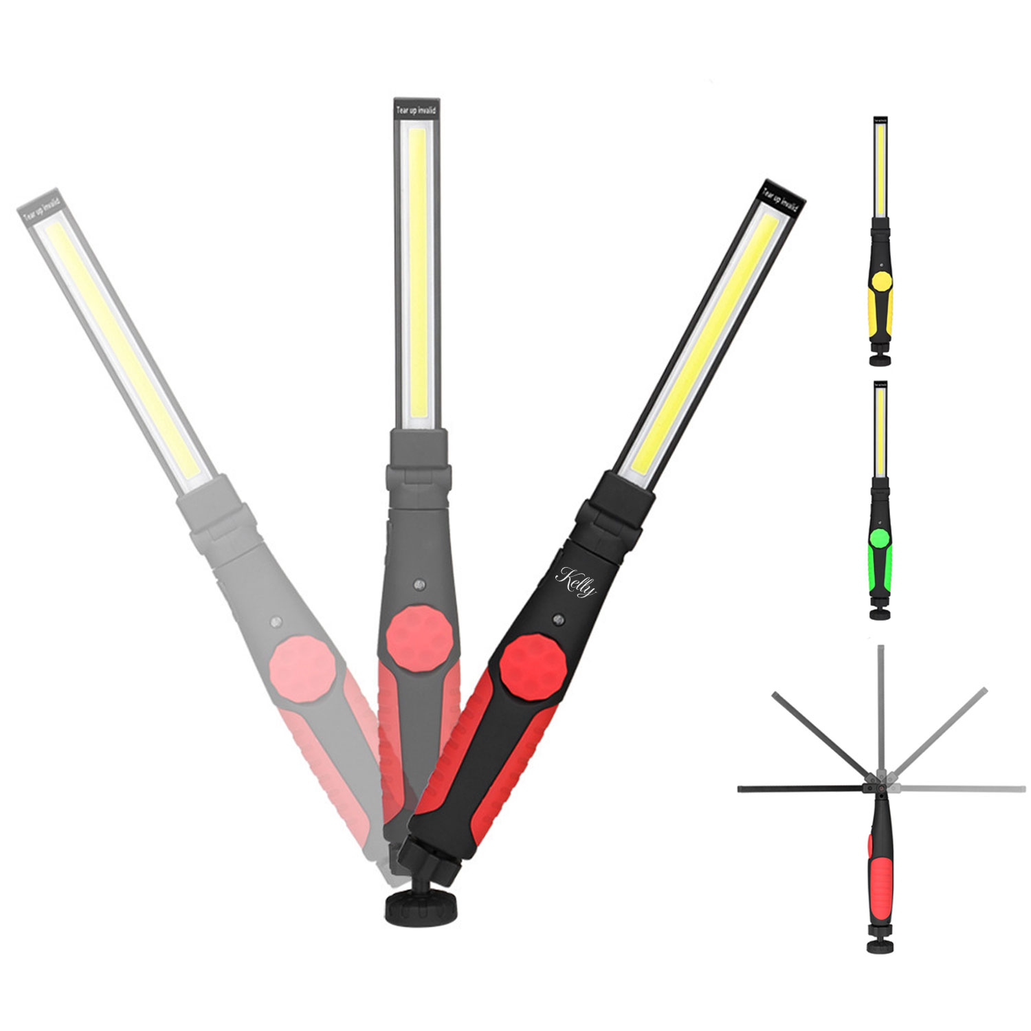LED Rechargeable Magnetic Base COB Work Light 4