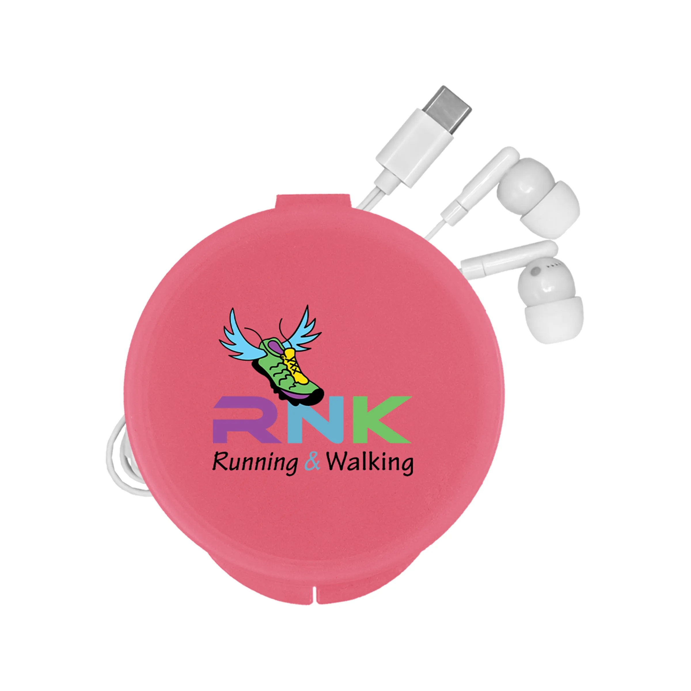 Round Type C Ear Bud Case 19