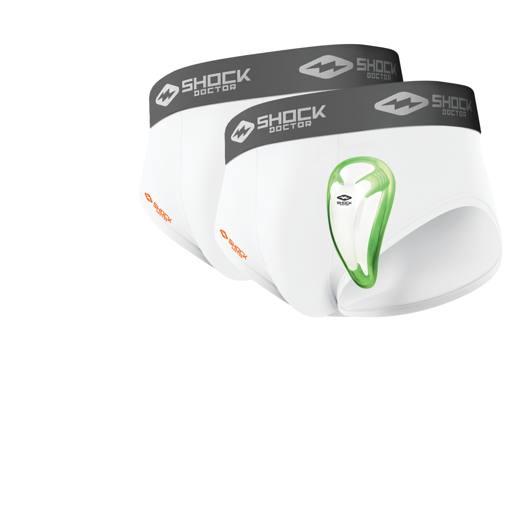 Core 2-Pk Brief w/Bio Cup Wht 2
