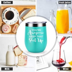 12Oz Wine Tumbler With Lid 4
