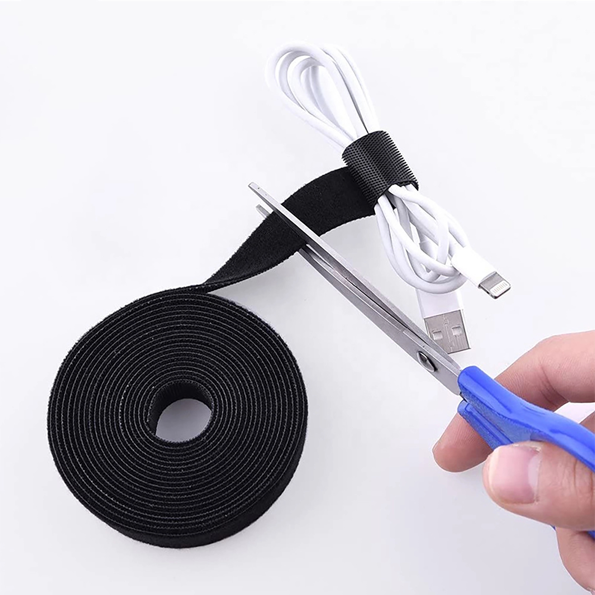 MOQ 100pcs 39" x 0.6" Colorful Hook and Loop Fastener 3
