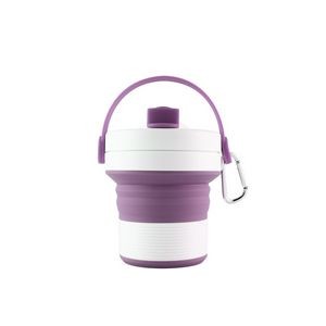 450ml Silicone Collapsible Cup With Handle 14