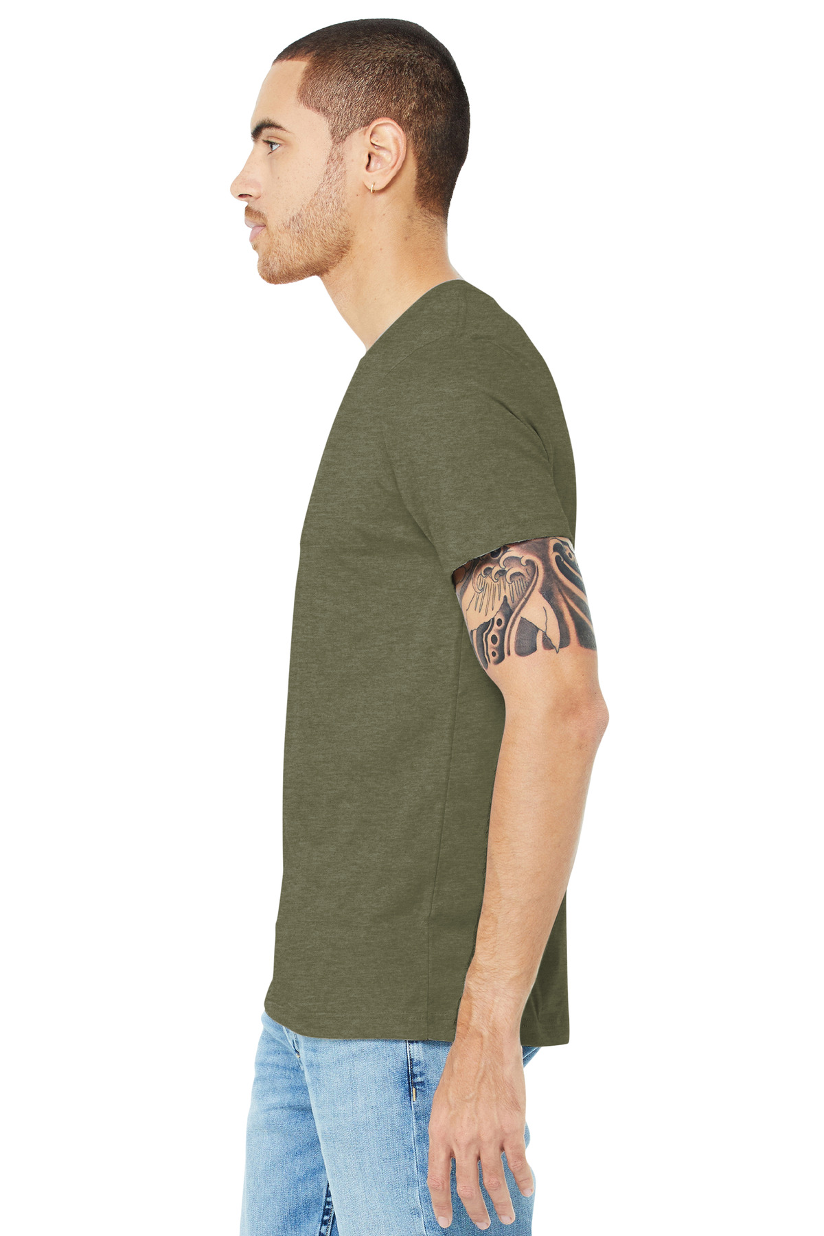 BELLA+CANVAS Unisex Heather CVC Short Sleeve Tee. BC3001CVC 498