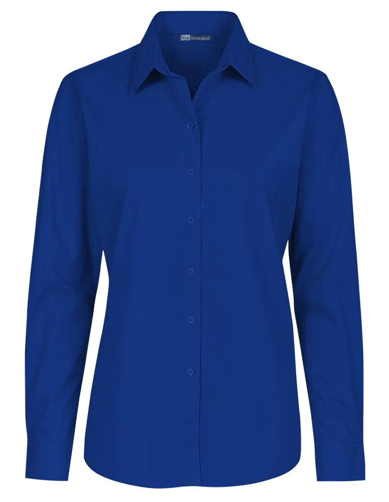 Ladies' L/S Value Poplin Shirt 27