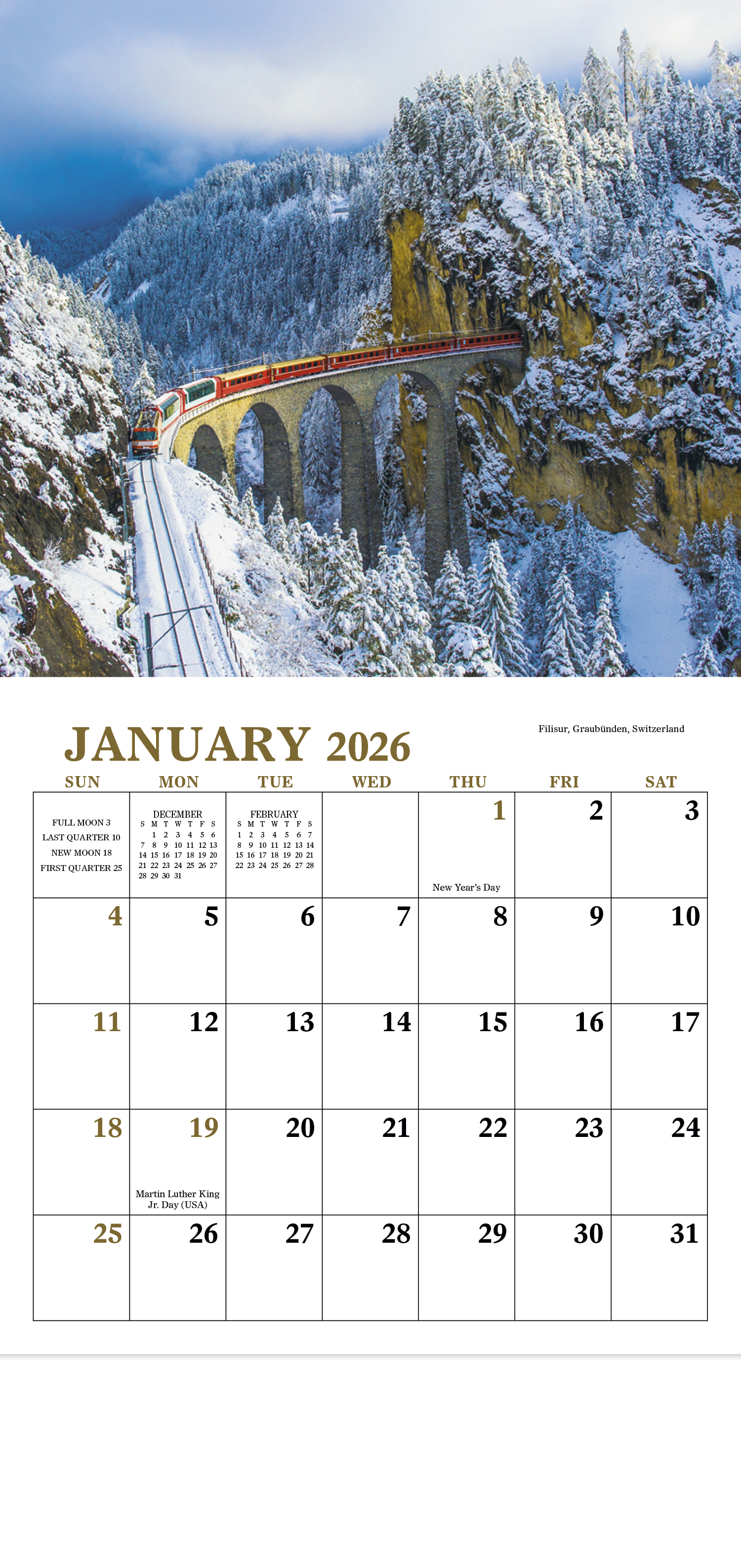 Good Value™ Glorious Getaways - Mini Calendar 10