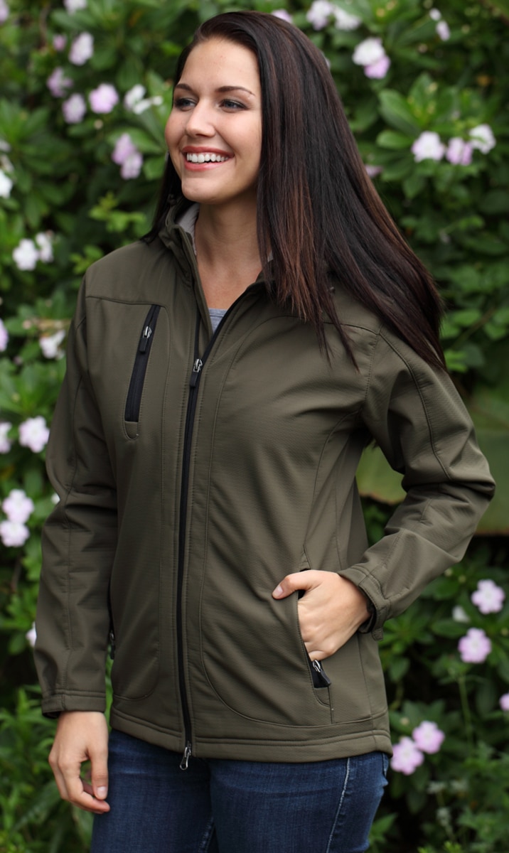 Ladies' Taiga Honeycomb Shell Hooded Jacket 6