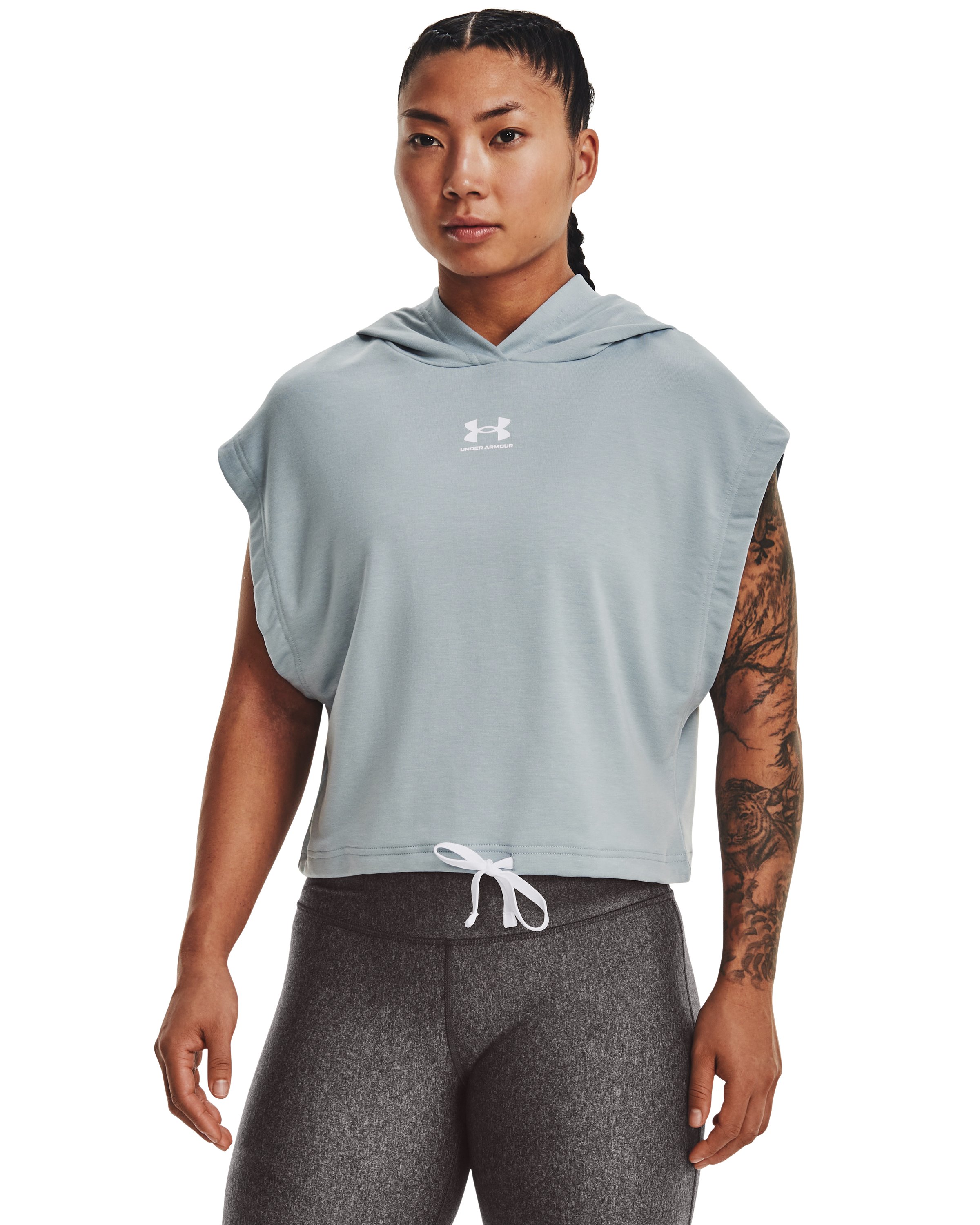 UA Rival Terry Women's Short Sleeve Hoodie 2