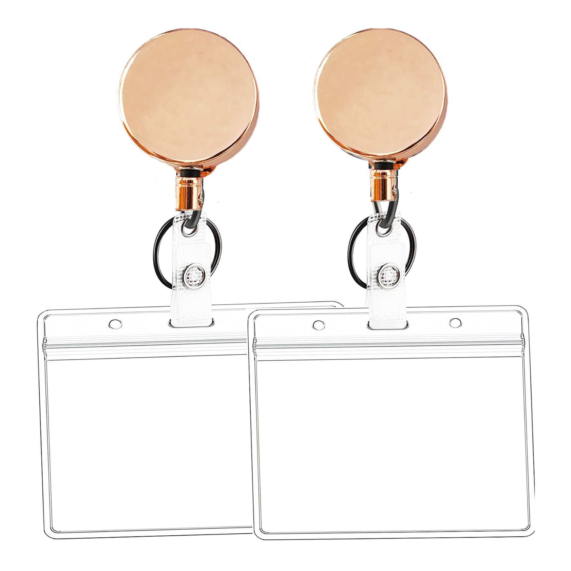 Soft Plastic Badge Holders With Heavy Duty Badge Reels 2