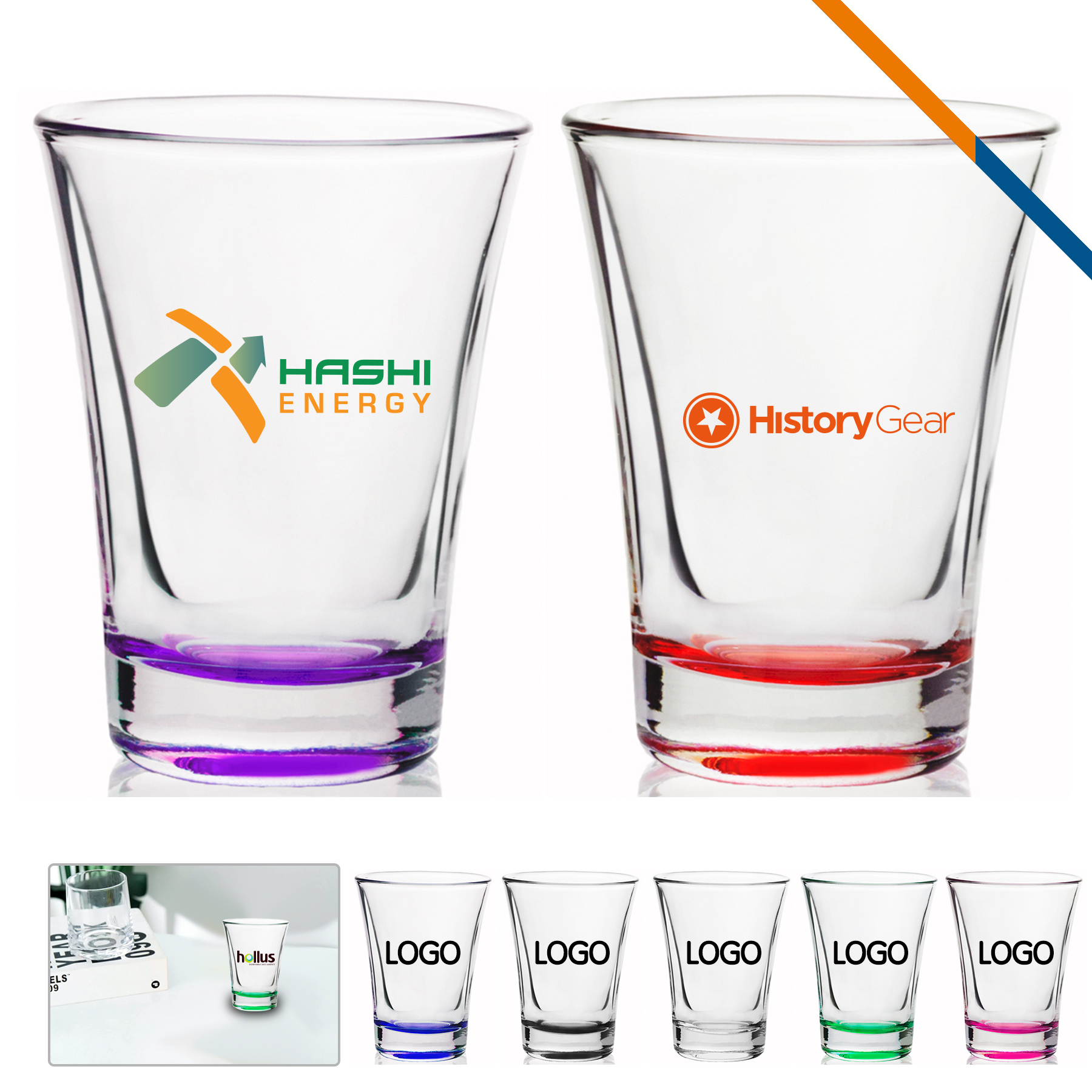 Jemima Shot Glasses - 2 OZ. 8