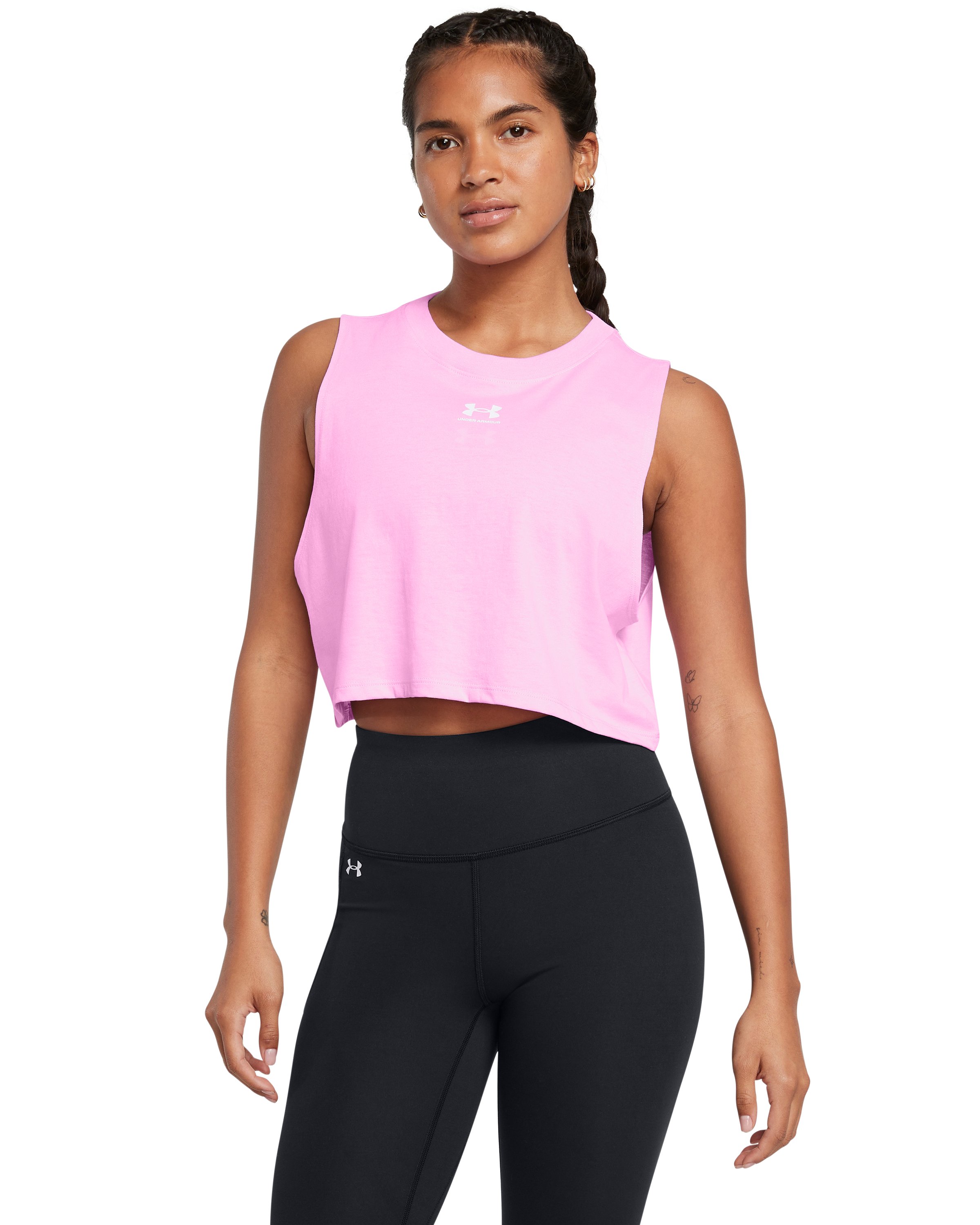 UA Cropped Logo Women's Tank 3