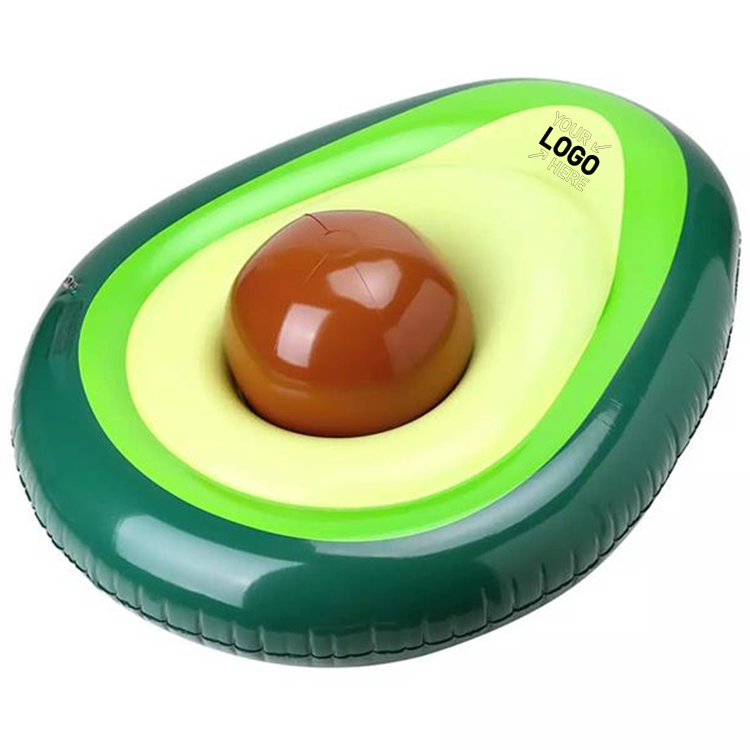 Inflatable Avocado Pool Float Floatie With Ball 1