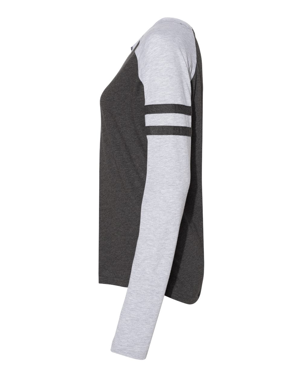Women's Fine Jersey Mash Up Long Sleeve T-Shirt - 3534 15