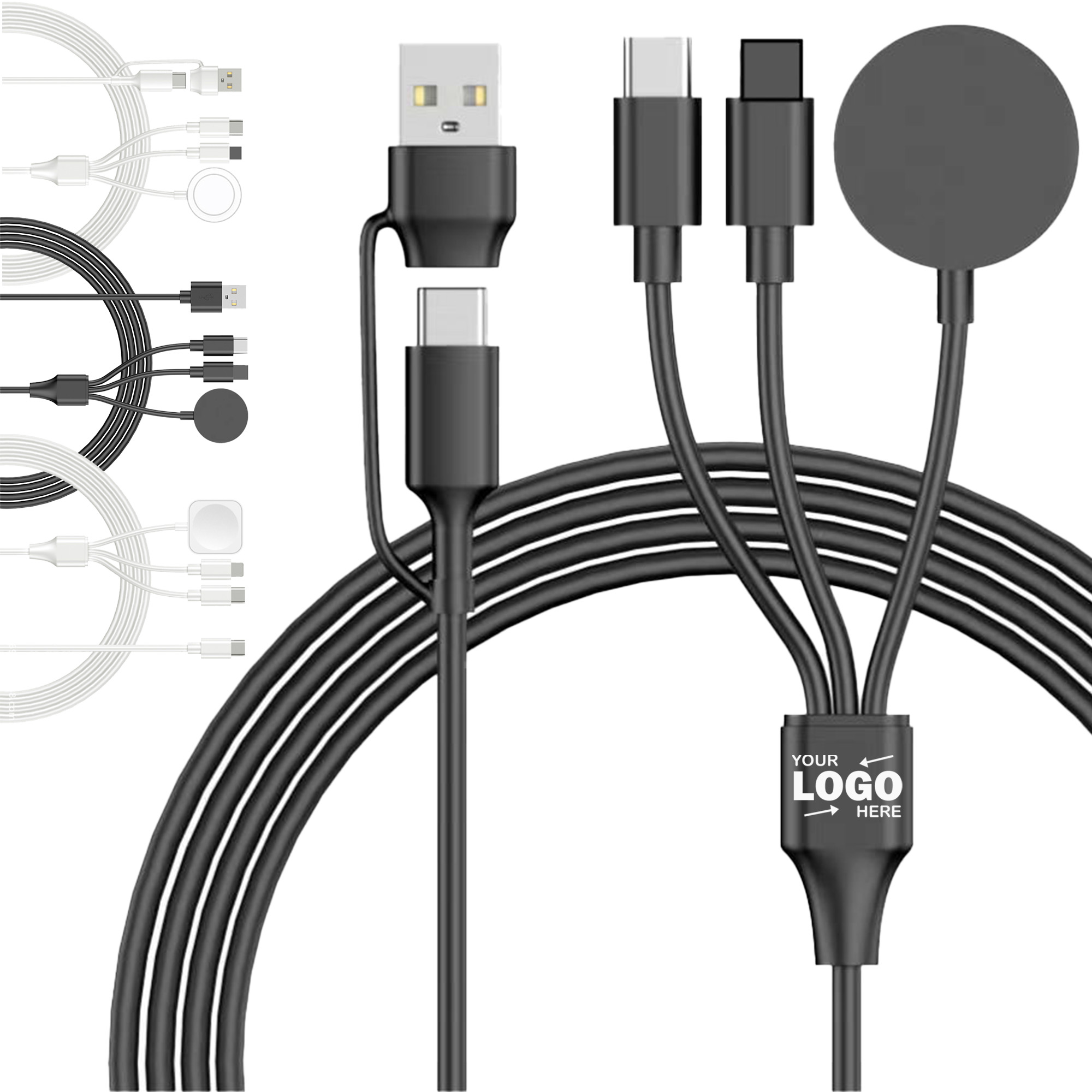 Durable 3-in-1 Multi Interface Data Cable With 47in Length 3
