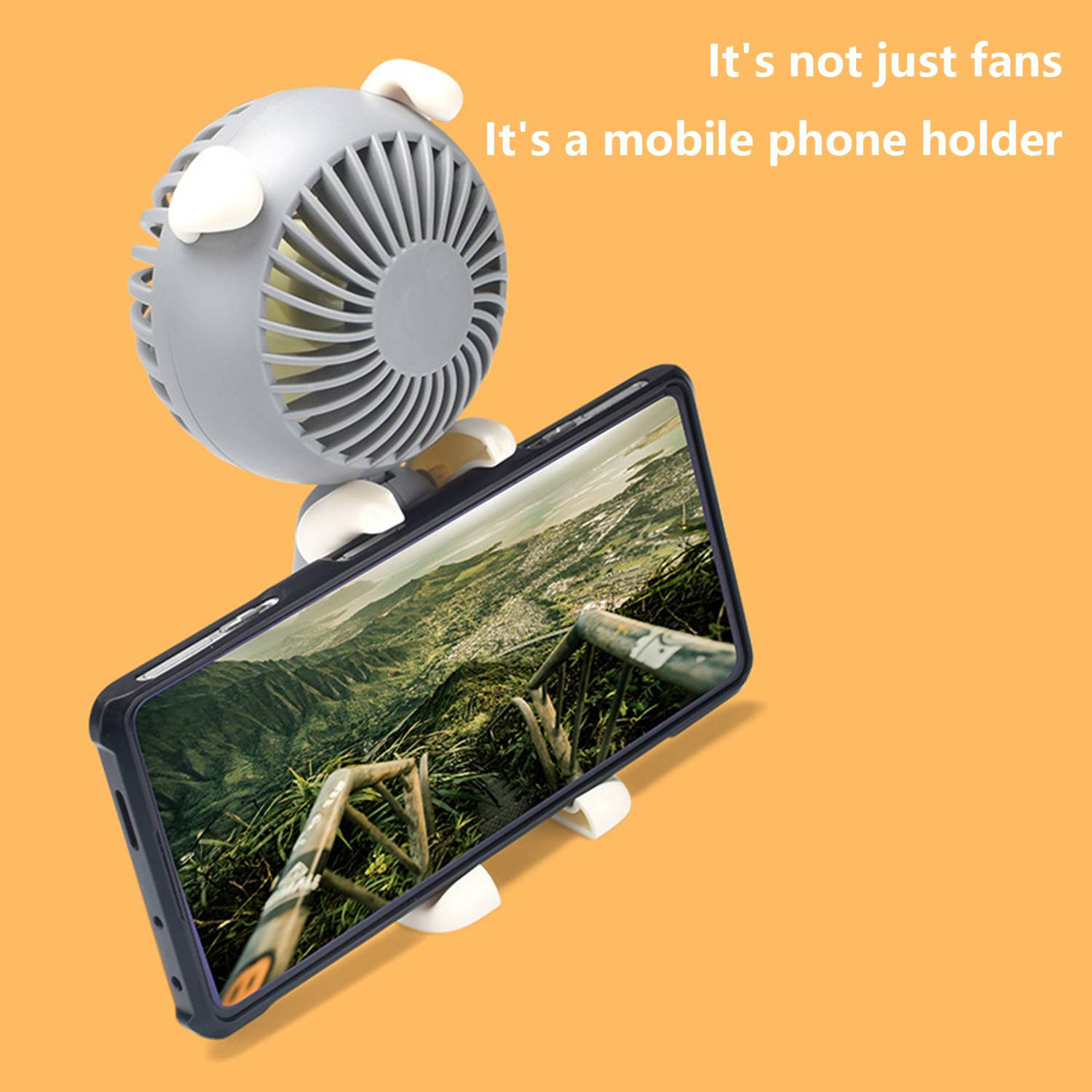 Cartoon Puppy Handheld USB Charging Fan 1