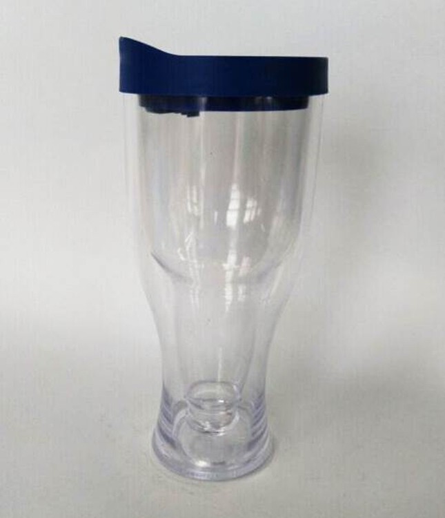 Double Layer Headstand Beer Cup Advertising Mug 2