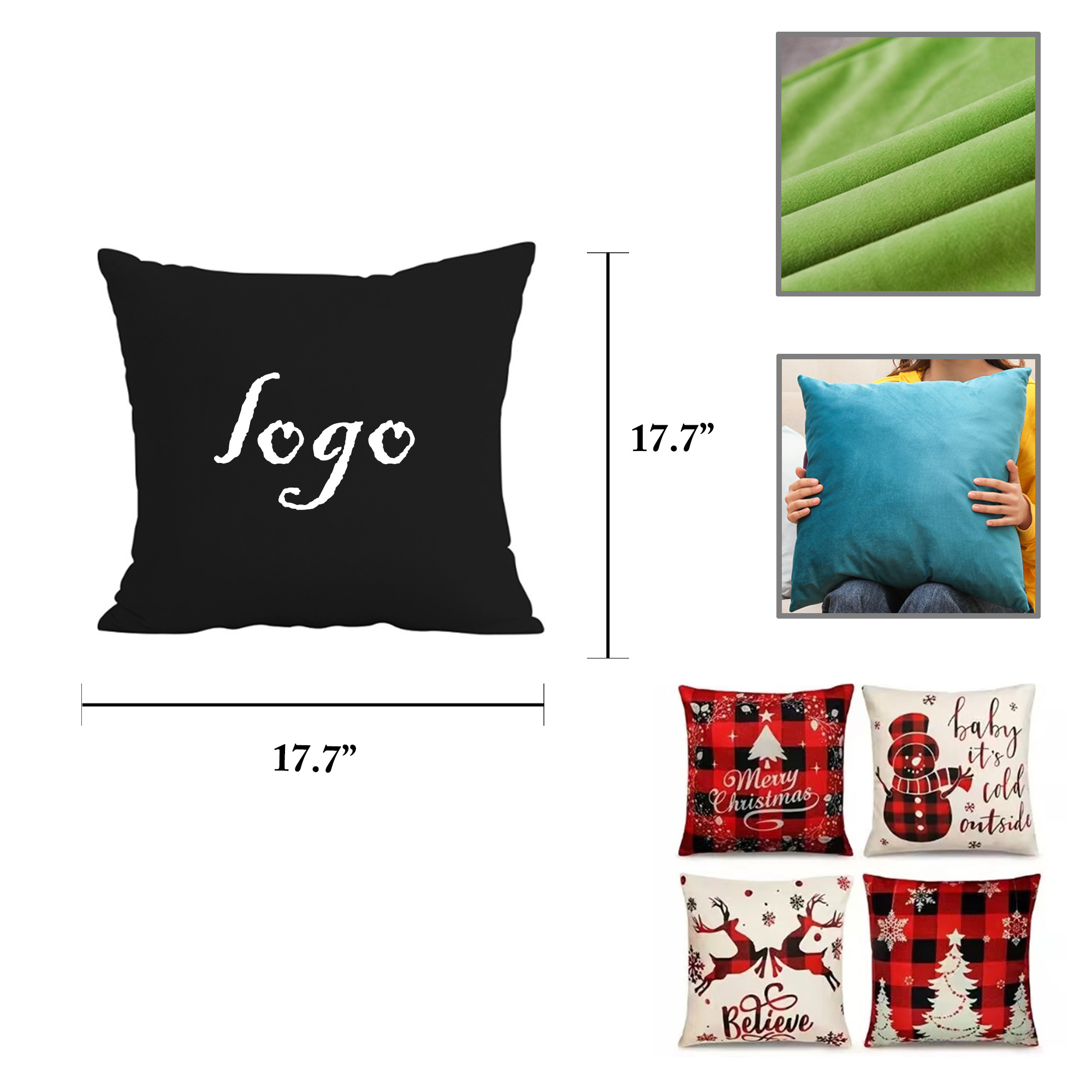 MOQ20 Customized Body Pillow Covers 2