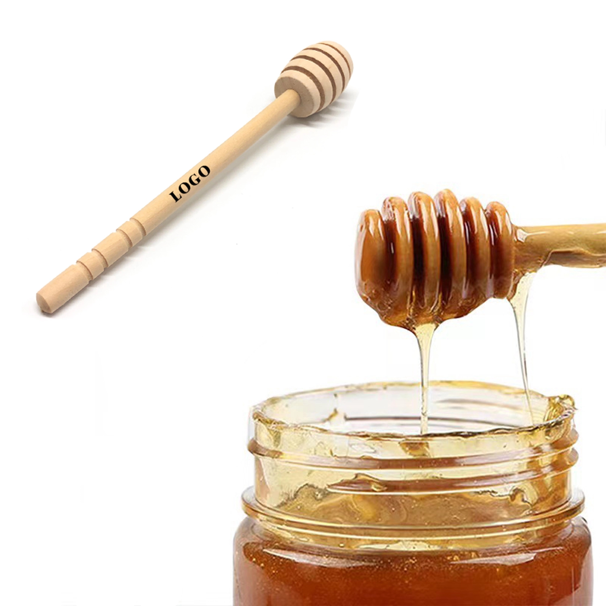 6" Honey Stir Stick MOQ 100PCS