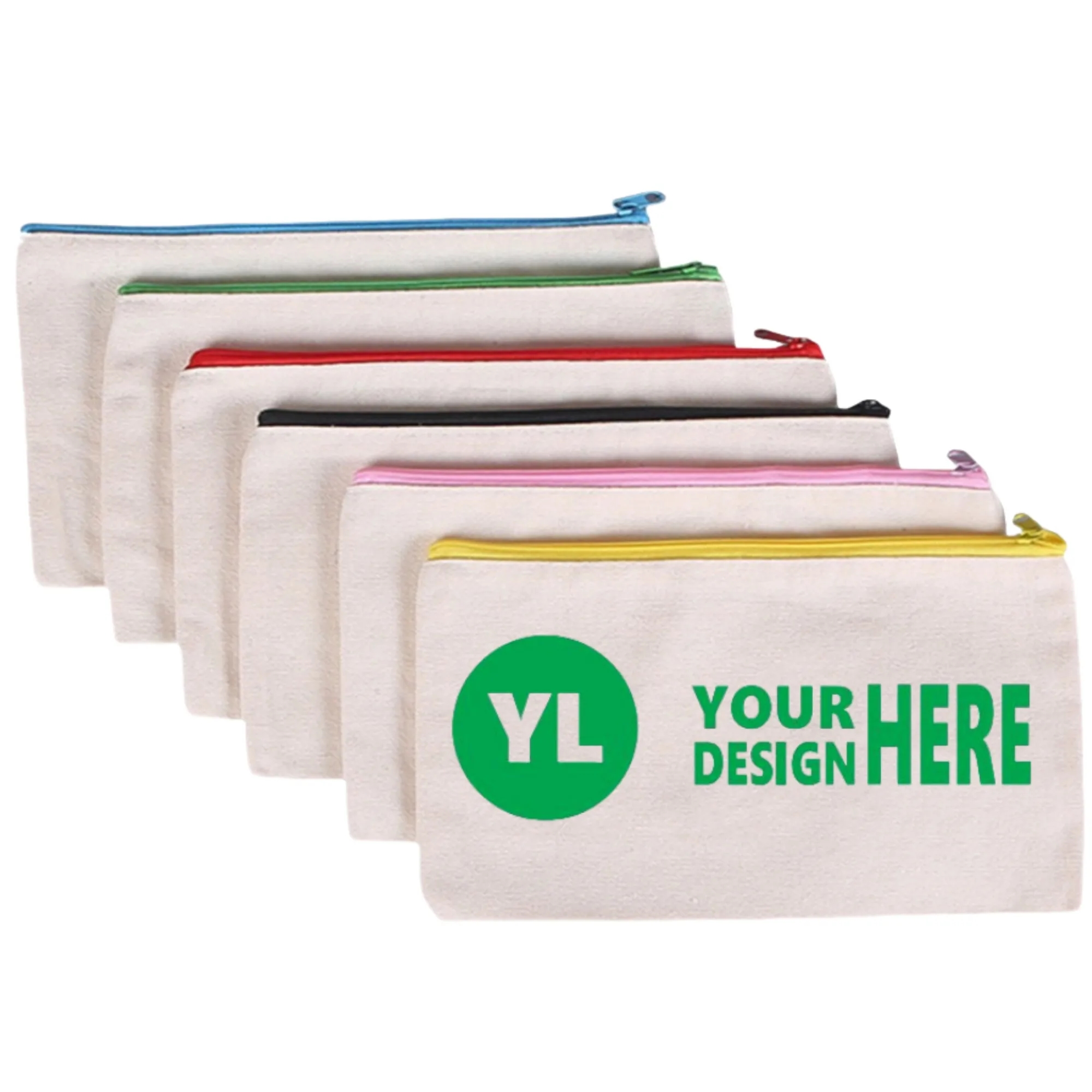Canvas Zippered Pencil Case 1