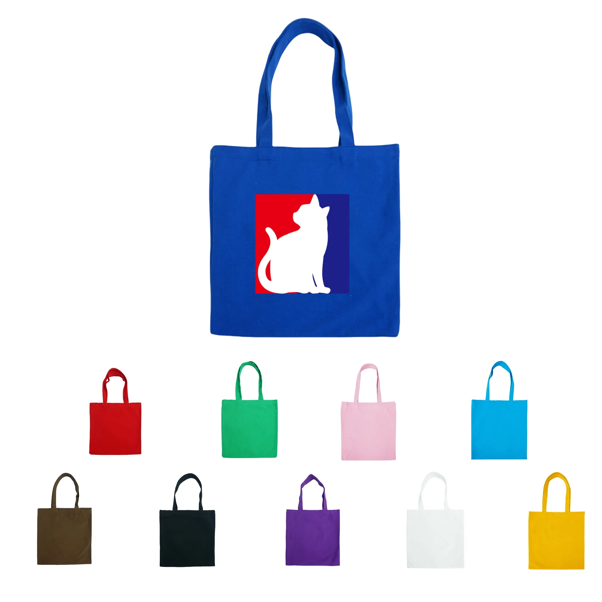 Full Color Printed Canvas Tote Bag MOQ 25 PCS, custom tote bag with logo imprint 2