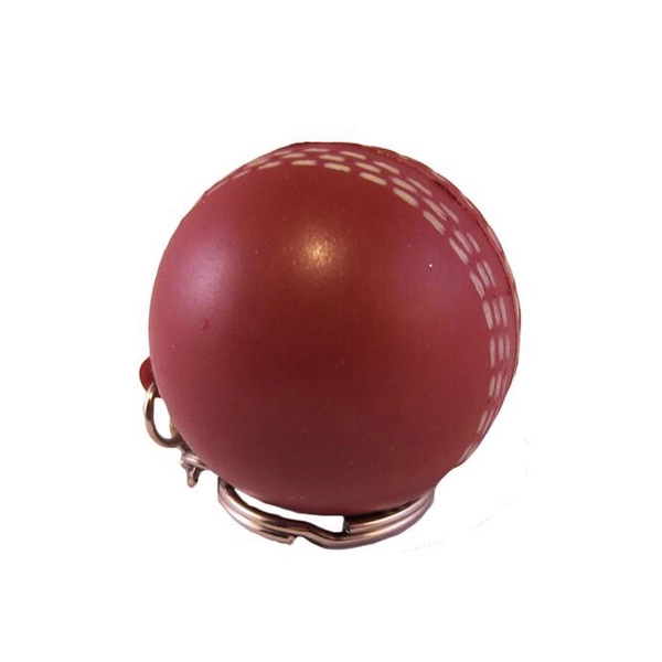 Cricket Ball Stress Reliever Keyring 1