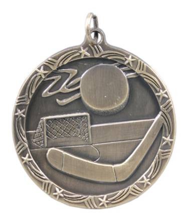 Hockey Shooting Star Medal, 1 3/4" 1