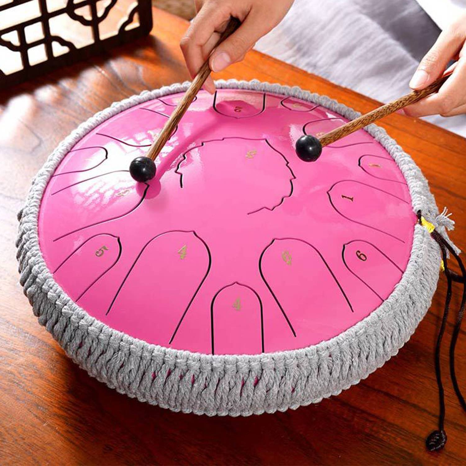 12 inch 13 Tone Steel Tongue Drum Percussion Instrument 5