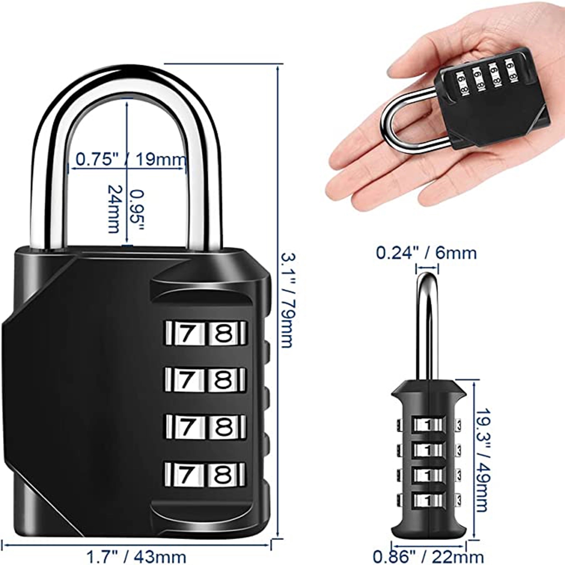 4 Digit Combination Locks 3