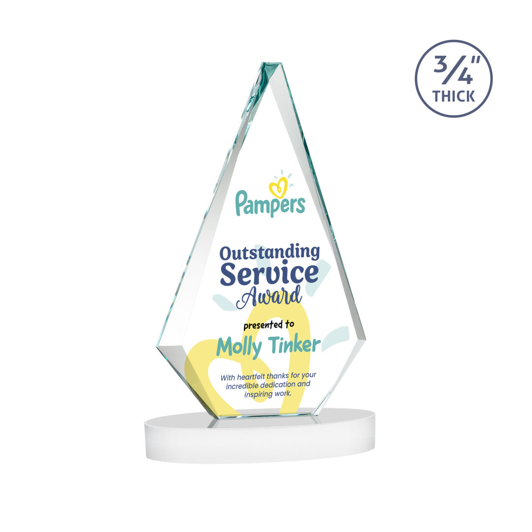 Windsor VividPrint™ Award on Alberton Base - White 4