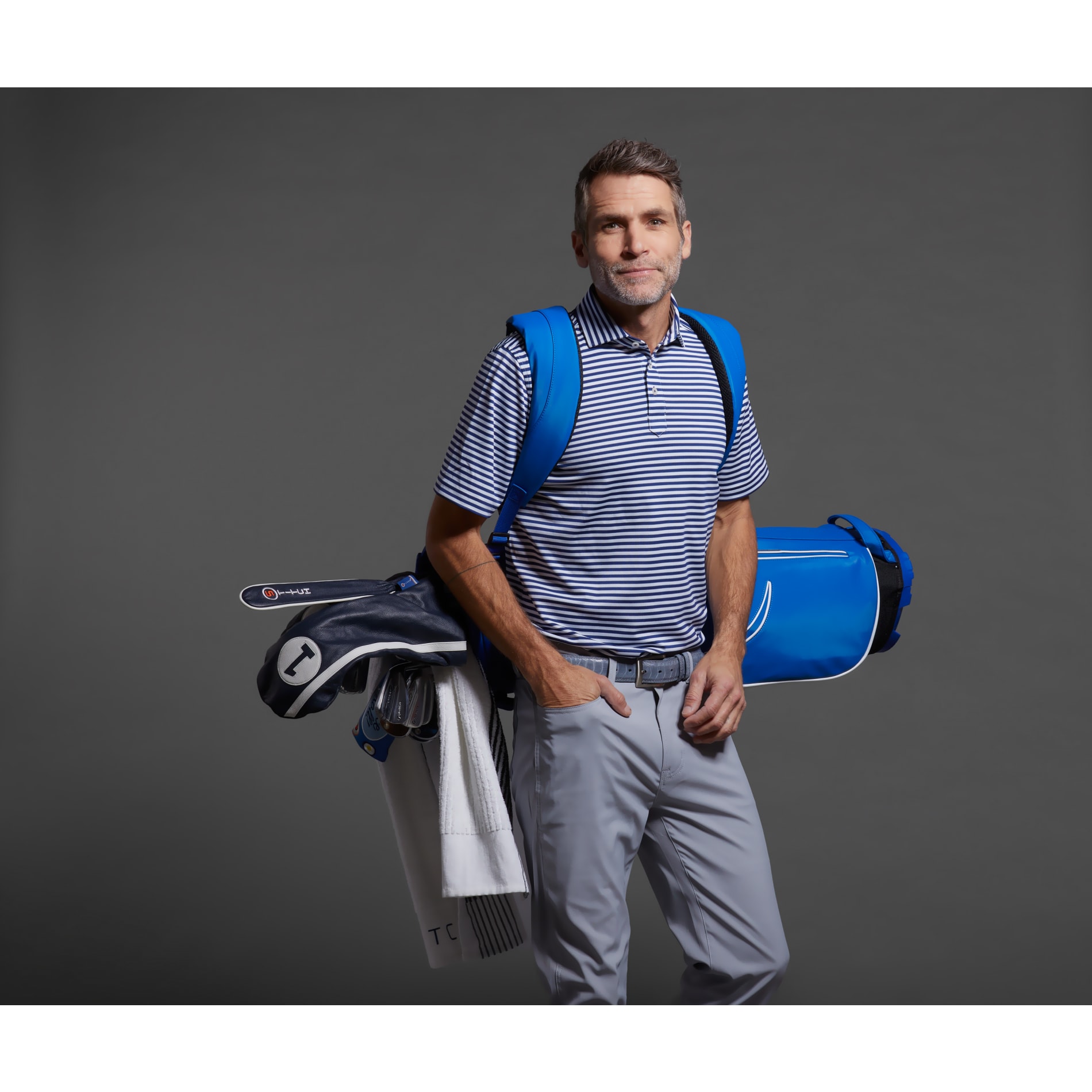 STITCH® Club Stripe Polo Shirt - Men's 54