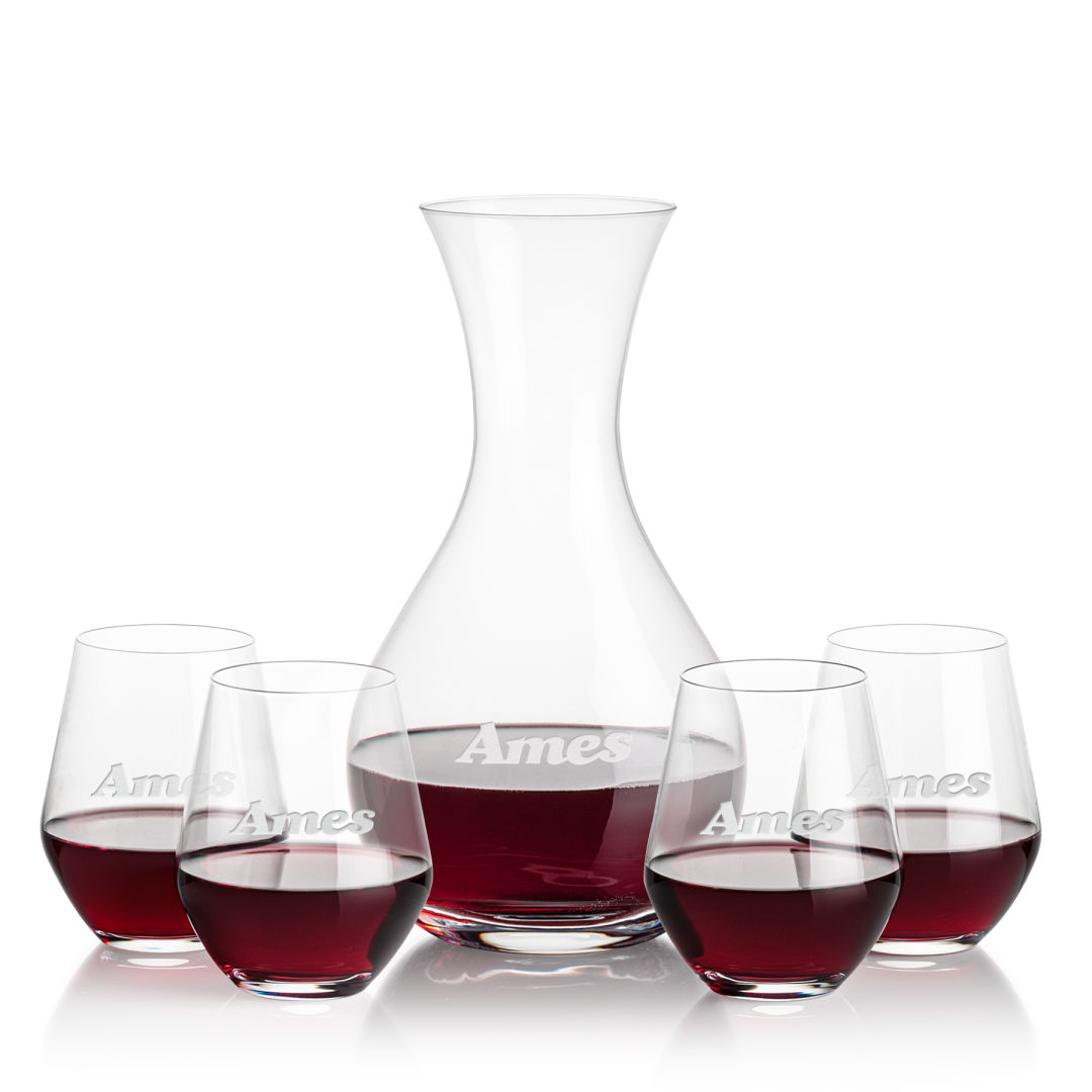 Adelita Carafe & Reina Stemless Wine 5