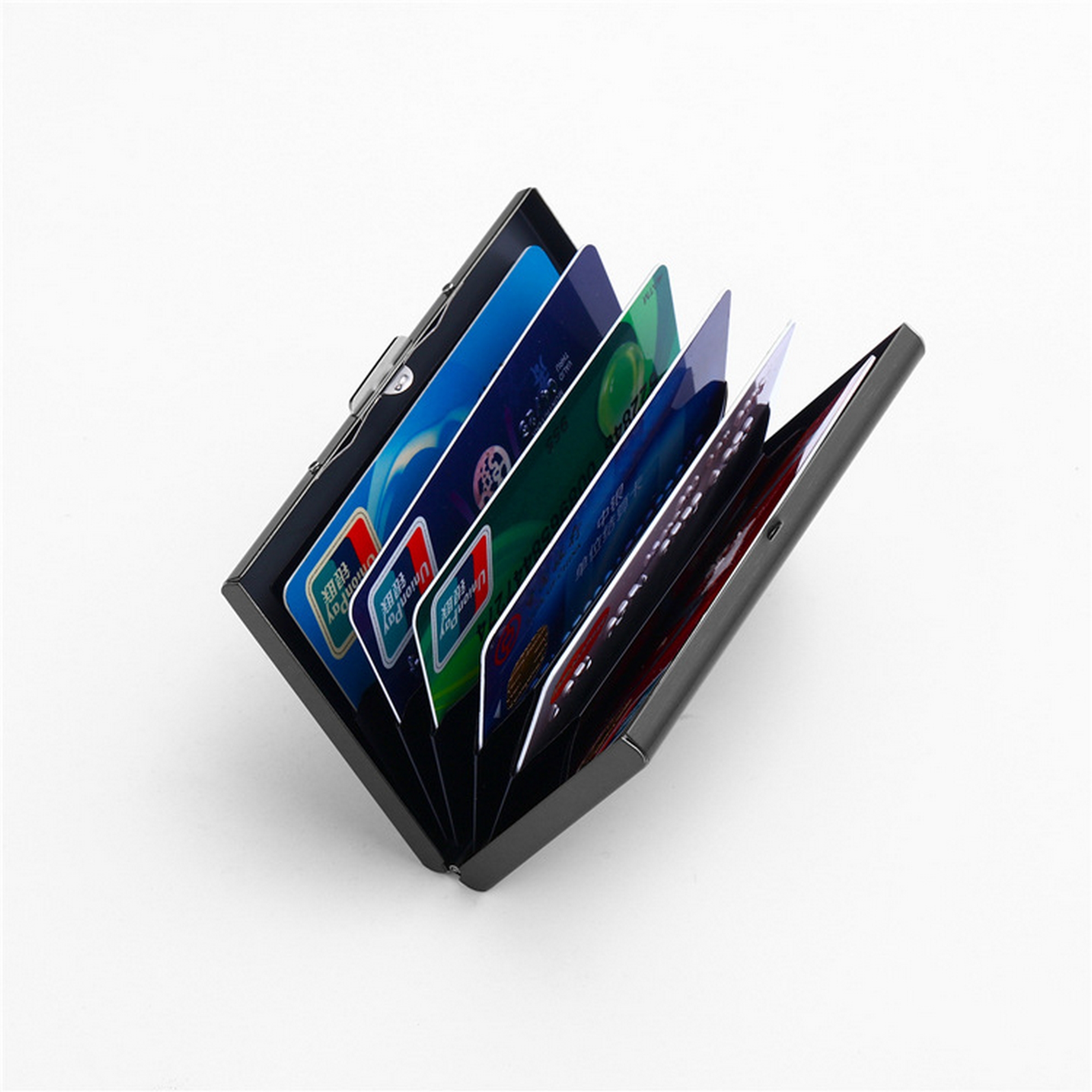 Men's Business Anti-RFID Stainless Steel Card Holder 6