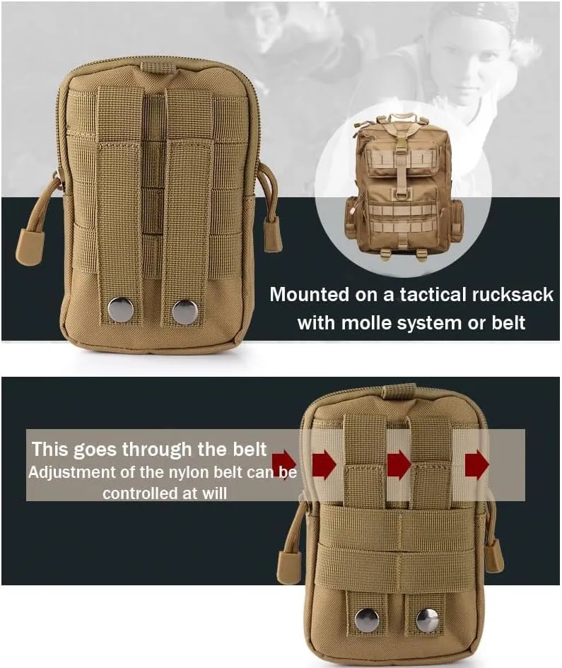 Tactical Waist Belt Bag Molle Edc Pouch Tool Organizer 4
