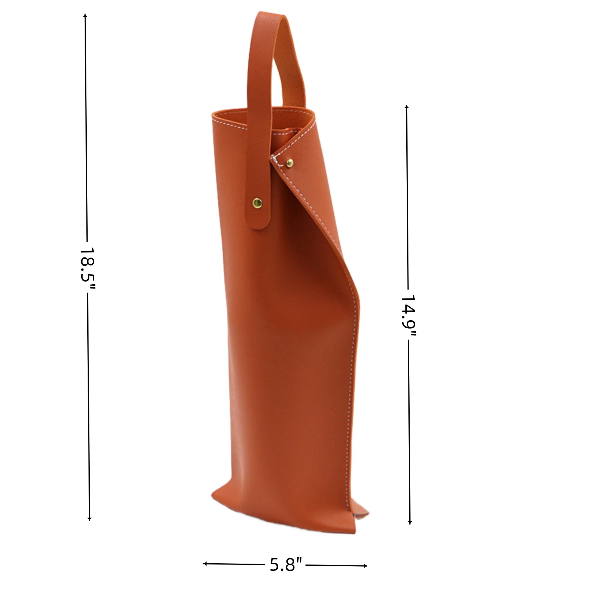 Leather Single Wine Tote Bag Bottle Carrier Holder 2