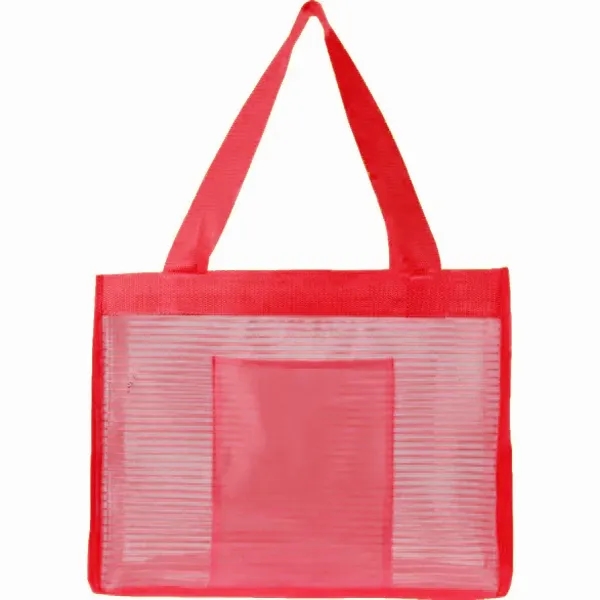 Sheer Striped Tote Bag 6