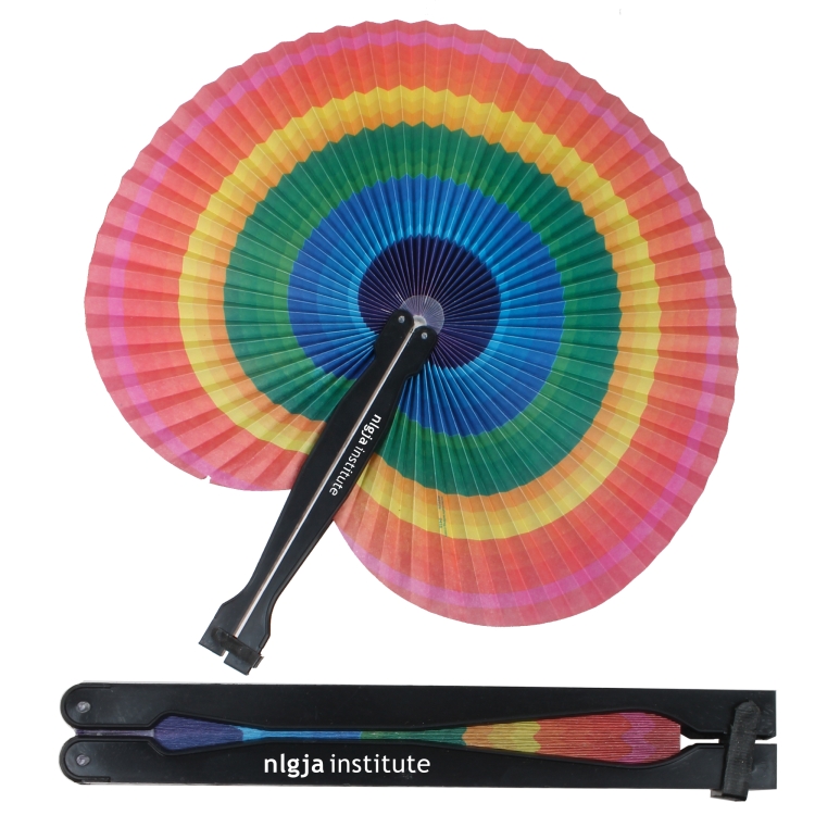 Rainbow Folding Fan 2