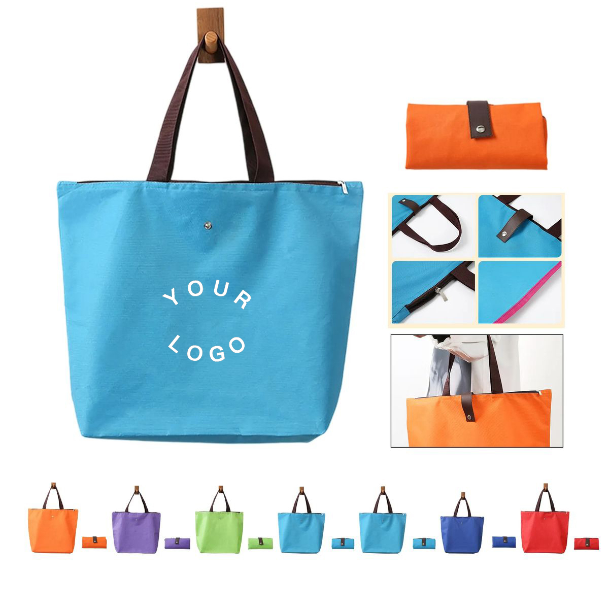 Reusable Shopping Tote Made of 600D Oxford Fabric 1
