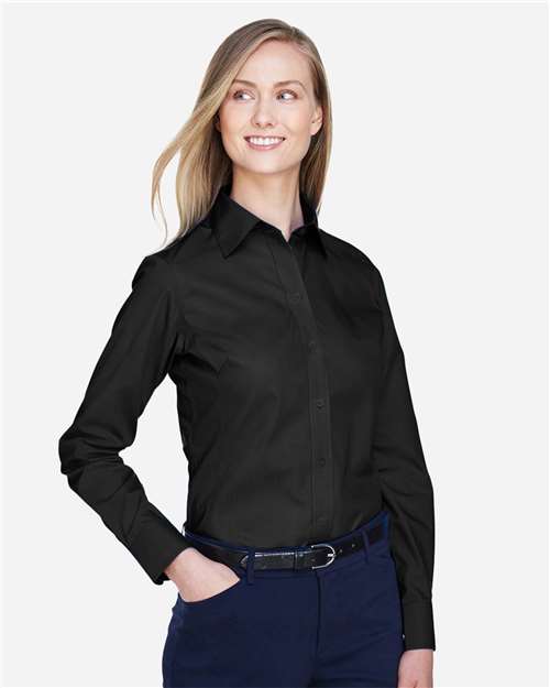Women's Crown Collection® Broadcloth Woven Dress Shirt - D620W 50