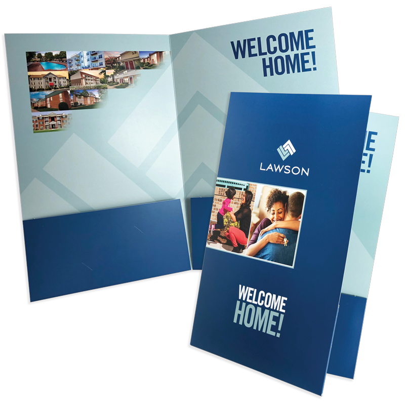 Legal Size Presentation Folders Full Color Printed 11