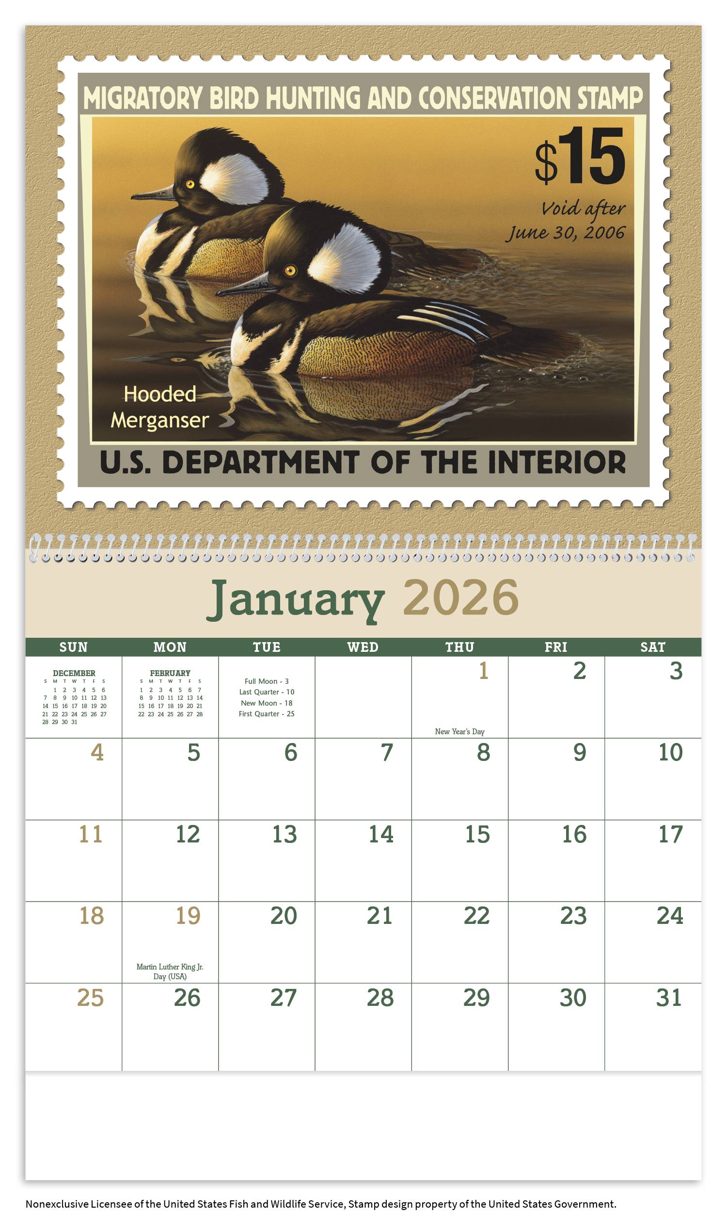 Triumph® Calendars Duck Stamps Calendar 11