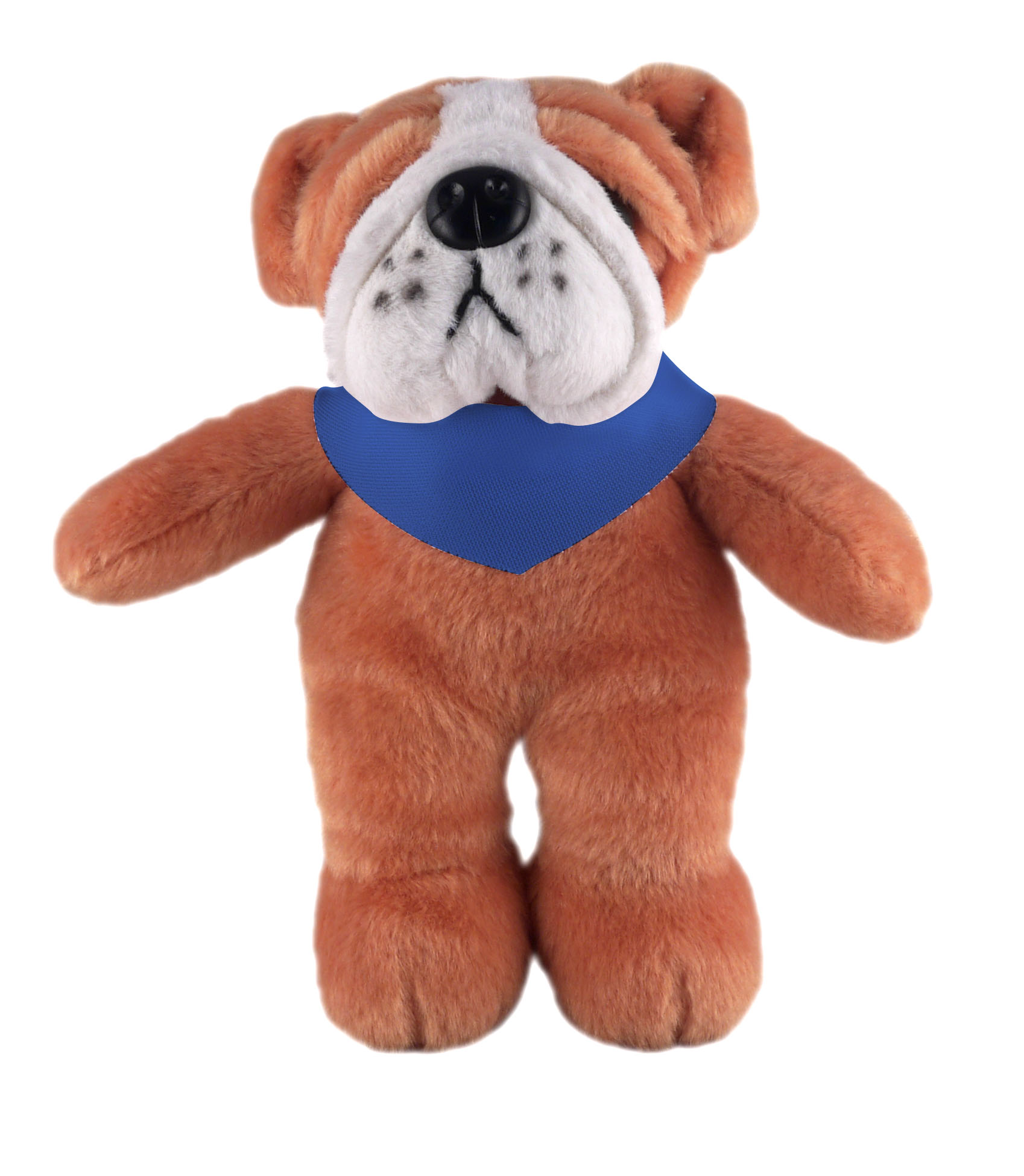 Soft Plush Stuffed Bulldog with Bandana 3