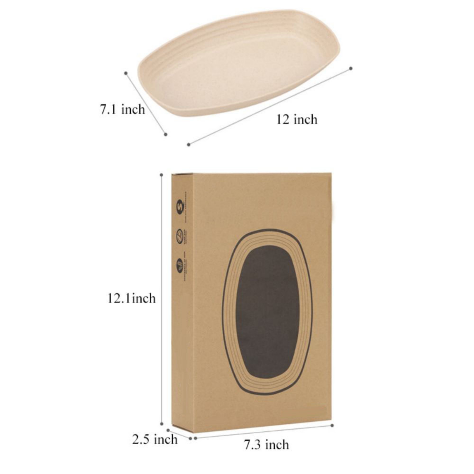 4-Piece 12" Microwave Safe Dinner Plates 2