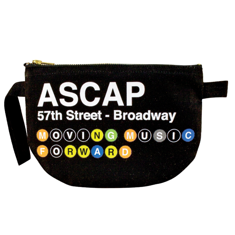 Super Sale- Black U Shape Brass Zipper Cotton Bag 3