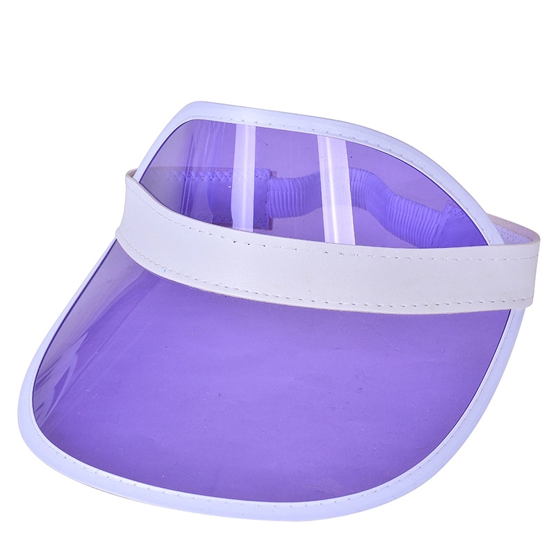 PVC Clear Colored Sun Visor Hat 5