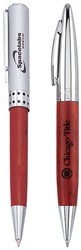 Maisie II Wood Ballpoint Satin/Shiny Chrome 1