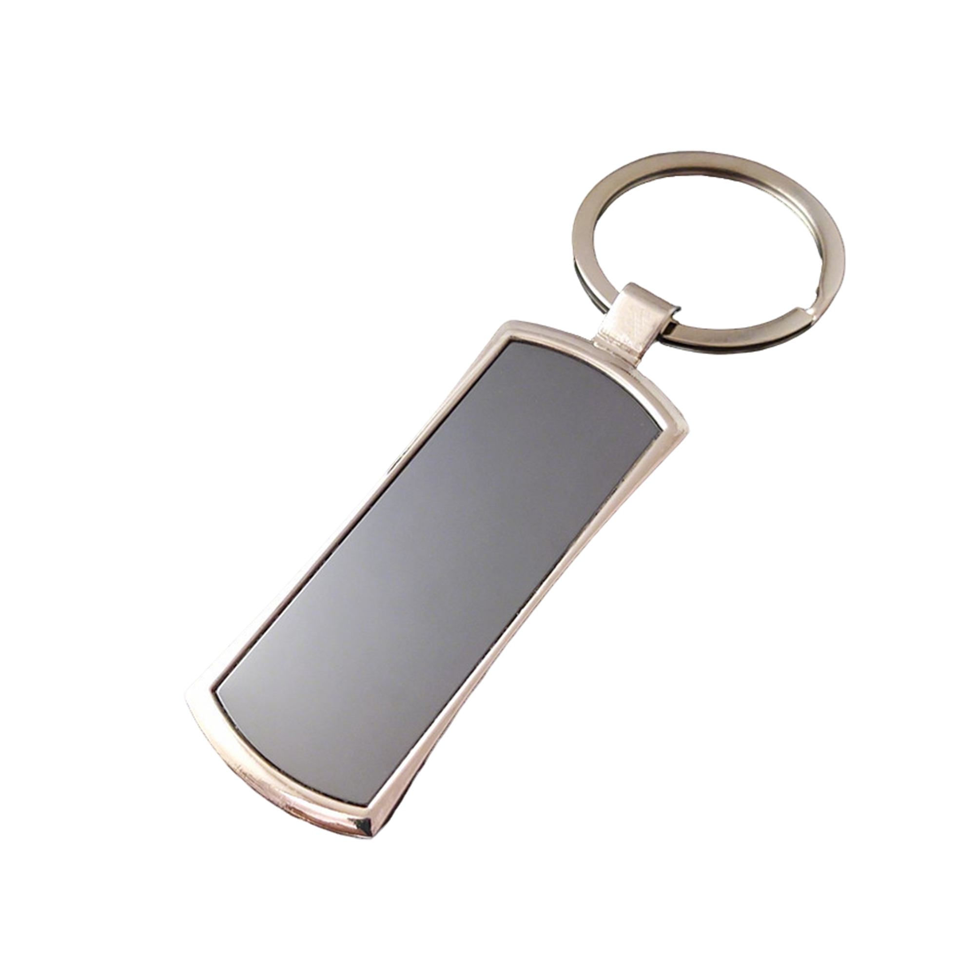 Polished Chrome Key Ring 2.79" Length X 1.45" Width 3