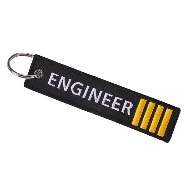 Embroidered Engineer Key Tags 3