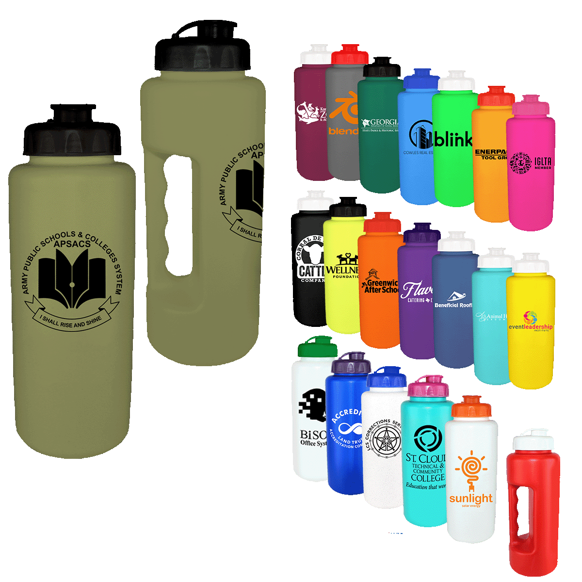32 oz. Grip Bottle with Flip Top Cap 6