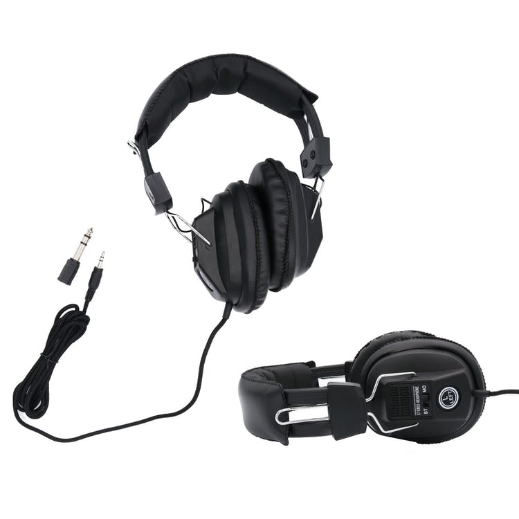 Studio Headphones - 3.5mm & 6.3mm Plugs Full Size 1