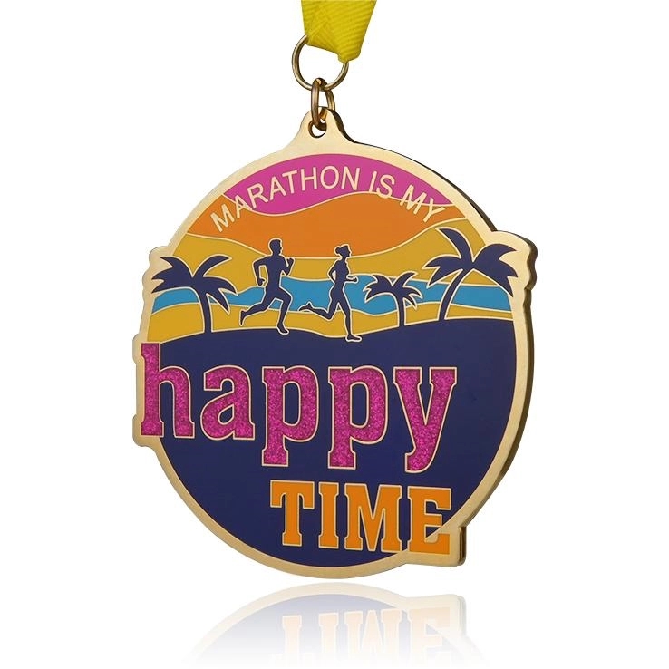 2.25" High Quality Die Cast Cloisonne Medal 3